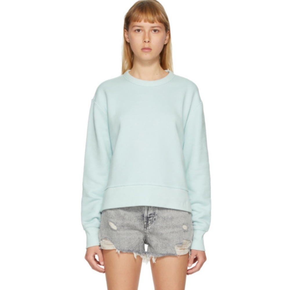 Rag & Bone Blue Frankie Side Zip Sweatshirt